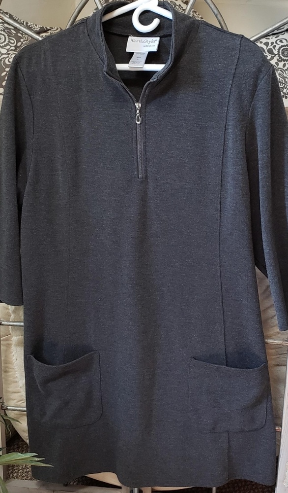North Style Gray Jersey Dress sz1X